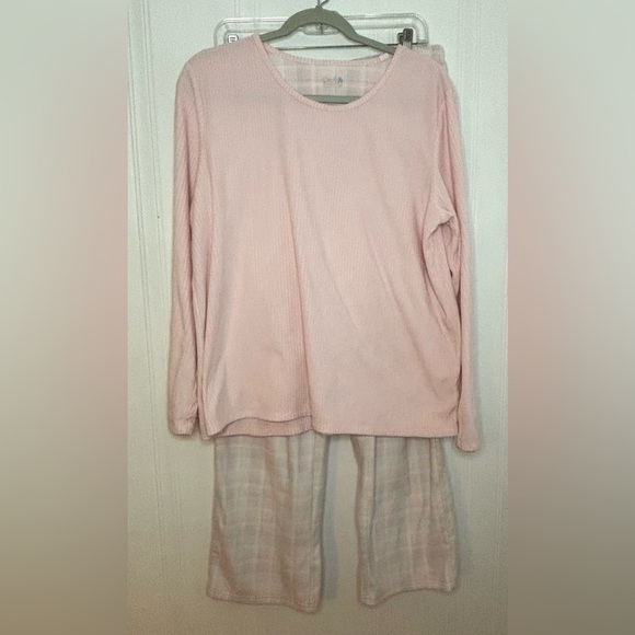 Croft & Barrow women’s fleece pajama set size L K35 - Picture 1 of 10